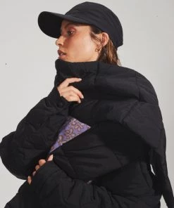 Clothing Afends Unisex Octave - Recycled Puffer Scarf - Black 7 Clothing Afends Unisex Octave - Recycled Puffer Scarf - Black