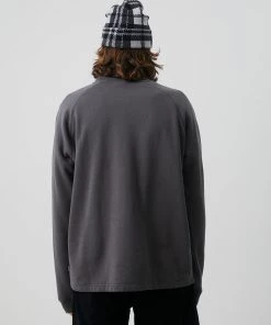 Afends Unisex Return - Unisex Organic Crew Neck Jumper - Steel