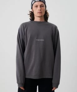 Afends Unisex Return - Unisex Organic Crew Neck Jumper - Steel