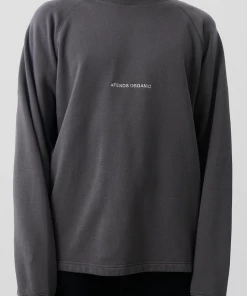 Afends Unisex Return - Unisex Organic Crew Neck Jumper - Steel