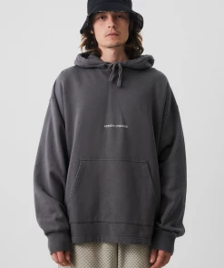 Afends Unisex Return - Unisex Organic Oversized Hoodie - Steel NEW ARRIVALS