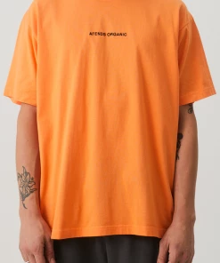 Afends Unisex Return - Unisex Organic Oversized T-Shirt - Papaya NEW ARRIVALS