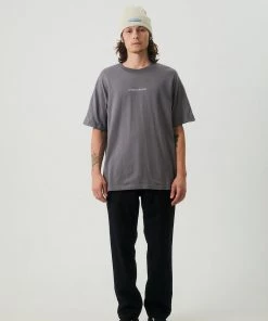 Afends Unisex Return - Unisex Organic Oversized T-Shirt - Steel 15 Afends Unisex Return - Unisex Organic Oversized T-Shirt - Steel