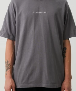 Afends Unisex Return - Unisex Organic Oversized T-Shirt - Steel 13 Afends Unisex Return - Unisex Organic Oversized T-Shirt - Steel