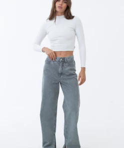 Afends Womens Bella - Organic Denim Baggy Jeans - Faded Steel 10 Afends Womens Bella - Organic Denim Baggy Jeans - Faded Steel