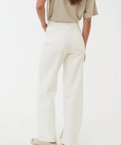 NEW ARRIVALS Afends Womens Bella - Organic Denim Baggy Jeans - Off White