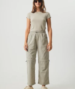 NEW ARRIVALS Afends Womens Faith - Hemp Ribbed T-Shirt - Cement