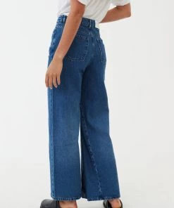 Afends Womens Gigi - Hemp Denim Flared Jeans - Authentic Blue 10 Afends Womens Gigi - Hemp Denim Flared Jeans - Authentic Blue