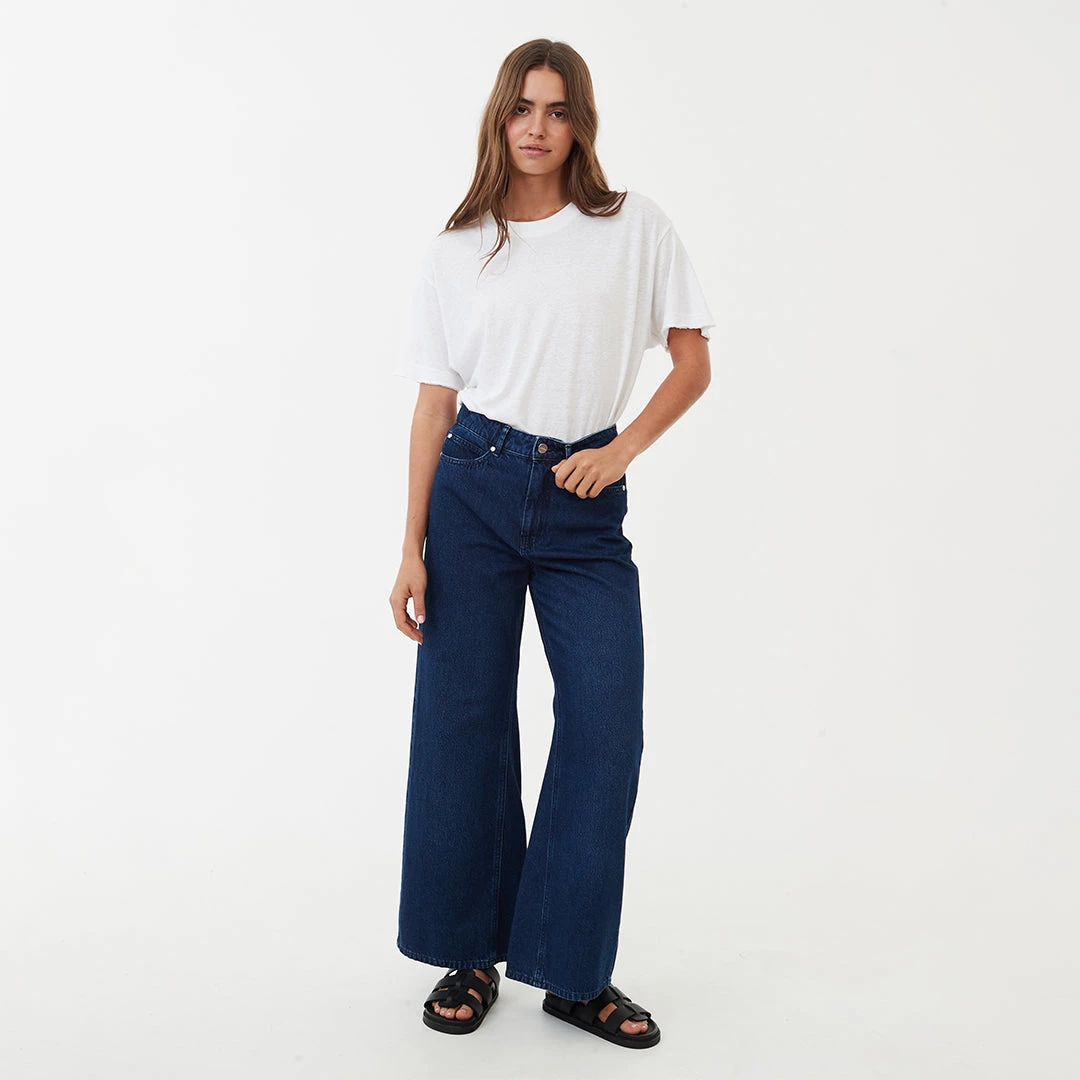 NEW ARRIVALS Afends Womens Gigi - Hemp Denim Flared Jeans - Original Rinse 6 NEW ARRIVALS Afends Womens Gigi - Hemp Denim Flared Jeans - Original Rinse