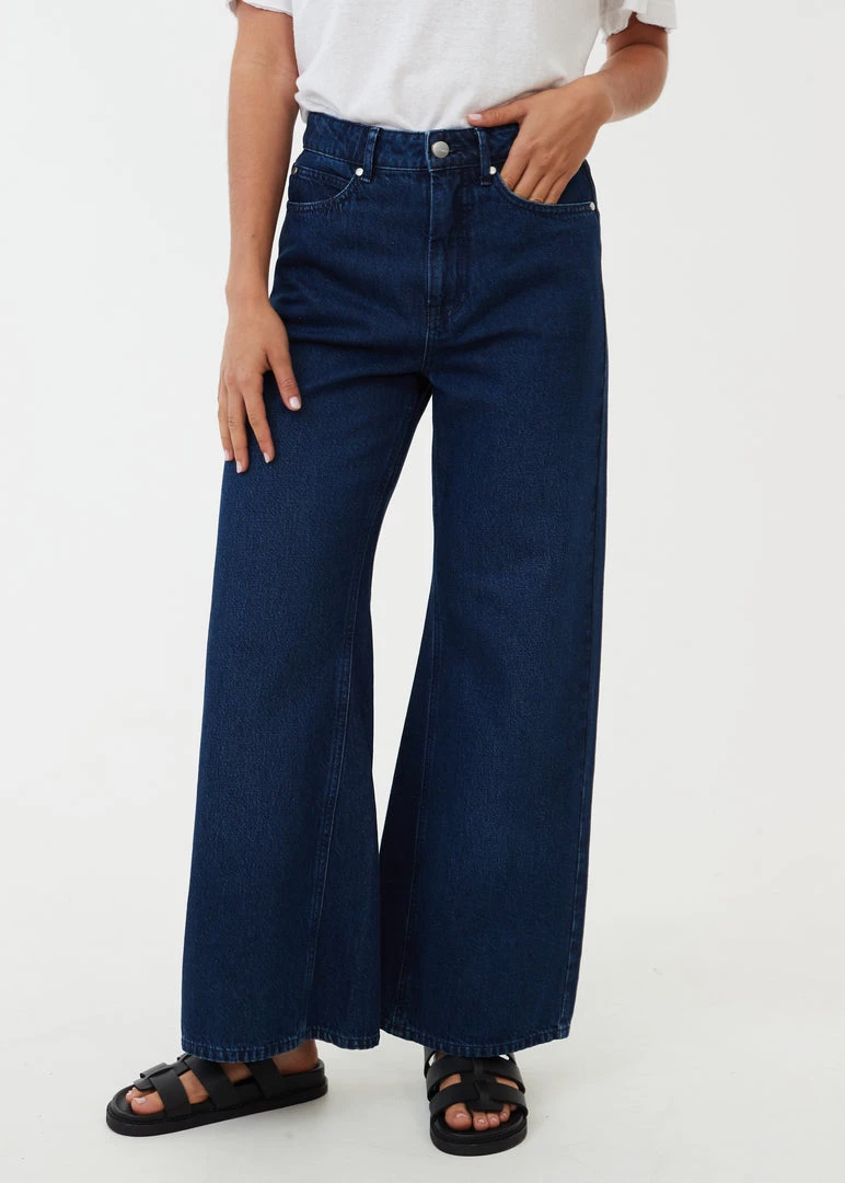 NEW ARRIVALS Afends Womens Gigi - Hemp Denim Flared Jeans - Original Rinse 2 NEW ARRIVALS Afends Womens Gigi - Hemp Denim Flared Jeans - Original Rinse