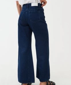 NEW ARRIVALS Afends Womens Gigi - Hemp Denim Flared Jeans - Original Rinse 9 NEW ARRIVALS Afends Womens Gigi - Hemp Denim Flared Jeans - Original Rinse