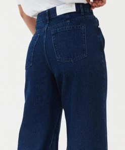 NEW ARRIVALS Afends Womens Gigi - Hemp Denim Flared Jeans - Original Rinse 10 NEW ARRIVALS Afends Womens Gigi - Hemp Denim Flared Jeans - Original Rinse