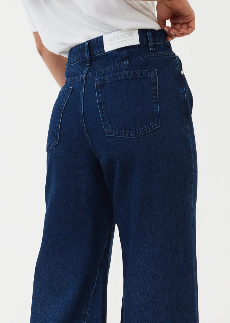 NEW ARRIVALS Afends Womens Gigi - Hemp Denim Flared Jeans - Original Rinse 5 NEW ARRIVALS Afends Womens Gigi - Hemp Denim Flared Jeans - Original Rinse