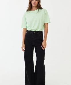 NEW ARRIVALS Afends Womens Gigi - Organic Denim Flared Jeans - Washed Black