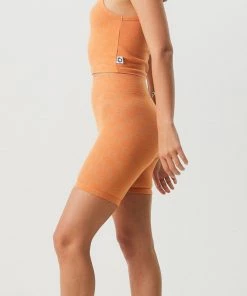 NEW ARRIVALS Afends Womens Lois - Recycled Bike Shorts - Papaya 14 NEW ARRIVALS Afends Womens Lois - Recycled Bike Shorts - Papaya