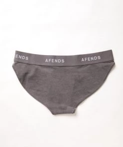 NEW ARRIVALS Afends Womens Molly - Hemp Bikini Briefs 3 Pack - Steel