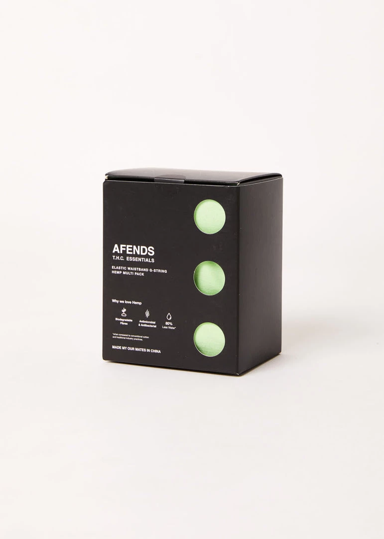 Afends Womens Molly - Hemp G-String Briefs 3 Pack - Lime Green 6 Afends Womens Molly - Hemp G-String Briefs 3 Pack - Lime Green