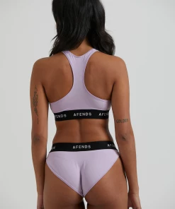 Afends Womens Molly - Hemp Sports Crop - Orchid