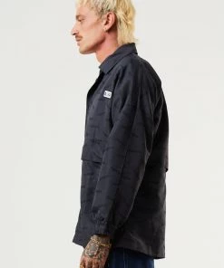 Afends Mens Fendsa - Recycled Spray Jacket - Charcoal