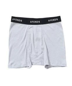EVERYDAY ESSENTIALS Afends Mens Absolute - Hemp Boxer Briefs - Grey