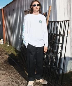 Afends Unisex Sleepy Hollow - Unisex Hemp Long Sleeve Graphic T-Shirt - White 16 Afends Unisex Sleepy Hollow - Unisex Hemp Long Sleeve Graphic T-Shirt - White