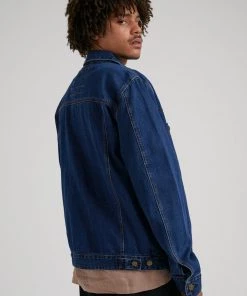 Afends Unisex Overtime - Unisex Hemp Denim Jacket - Indigo Rinse 14 Afends Unisex Overtime - Unisex Hemp Denim Jacket - Indigo Rinse