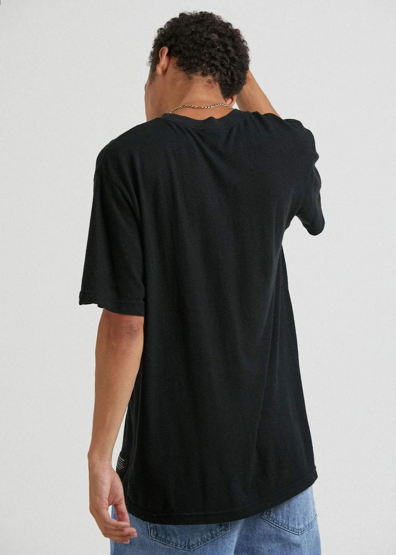 Afends Mens Chess Club - Hemp Retro Fit Graphic T-Shirt - Black 3 Afends Mens Chess Club - Hemp Retro Fit Graphic T-Shirt - Black