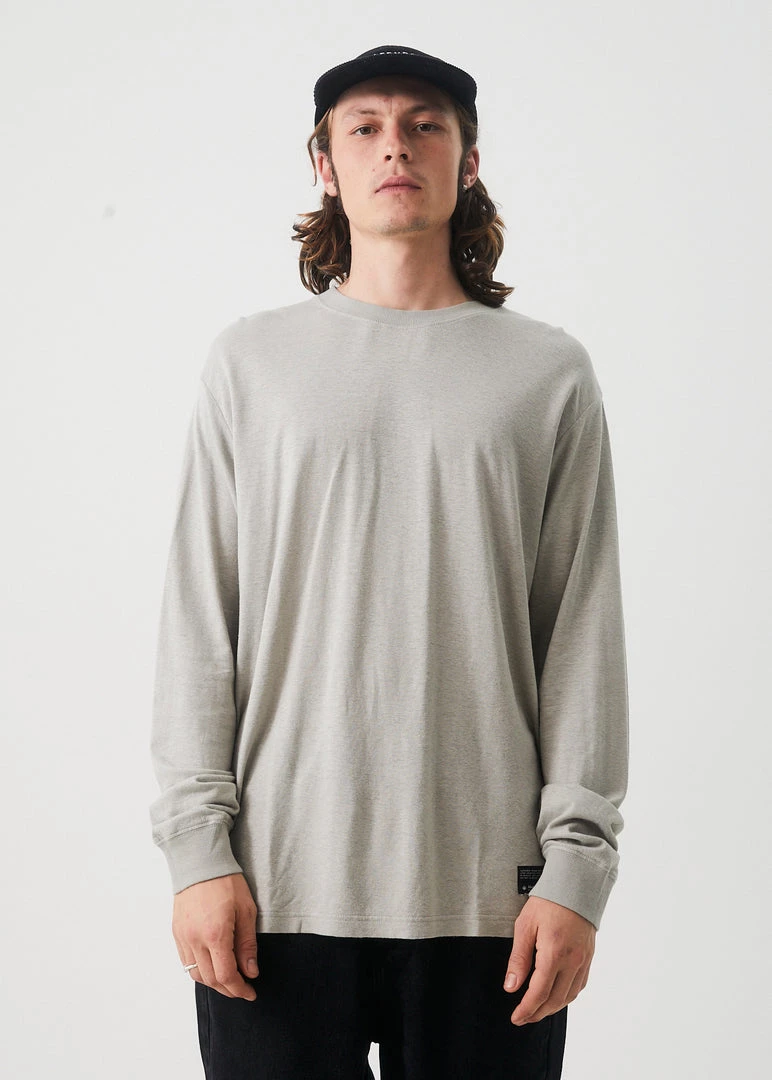 Afends Mens Essential - Hemp Retro Fit Long Sleeve Tee - Desert SALE 1 Afends Mens Essential - Hemp Retro Fit Long Sleeve Tee - Desert SALE