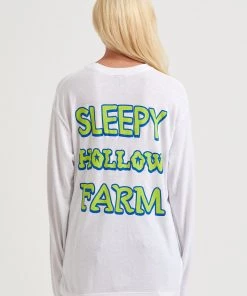 Afends Unisex Sleepy Hollow - Unisex Hemp Long Sleeve Graphic T-Shirt - White 27 Afends Unisex Sleepy Hollow - Unisex Hemp Long Sleeve Graphic T-Shirt - White