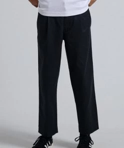 SALE Afends Mens Mixed Business - Hemp Suit Pant - Black