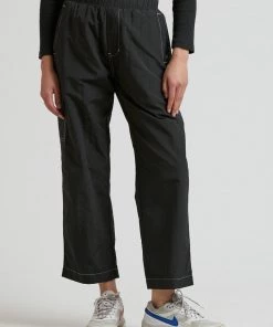 Afends Unisex Faded - Unisex Spray Pant - Black