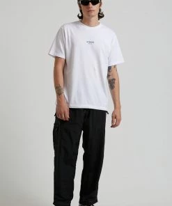 Afends Unisex Faded - Unisex Spray Pant - Black