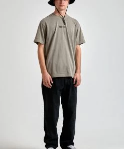 SALE Afends Mens Ninety Twos - Hemp Corduroy Relaxed Fit Pant - Black