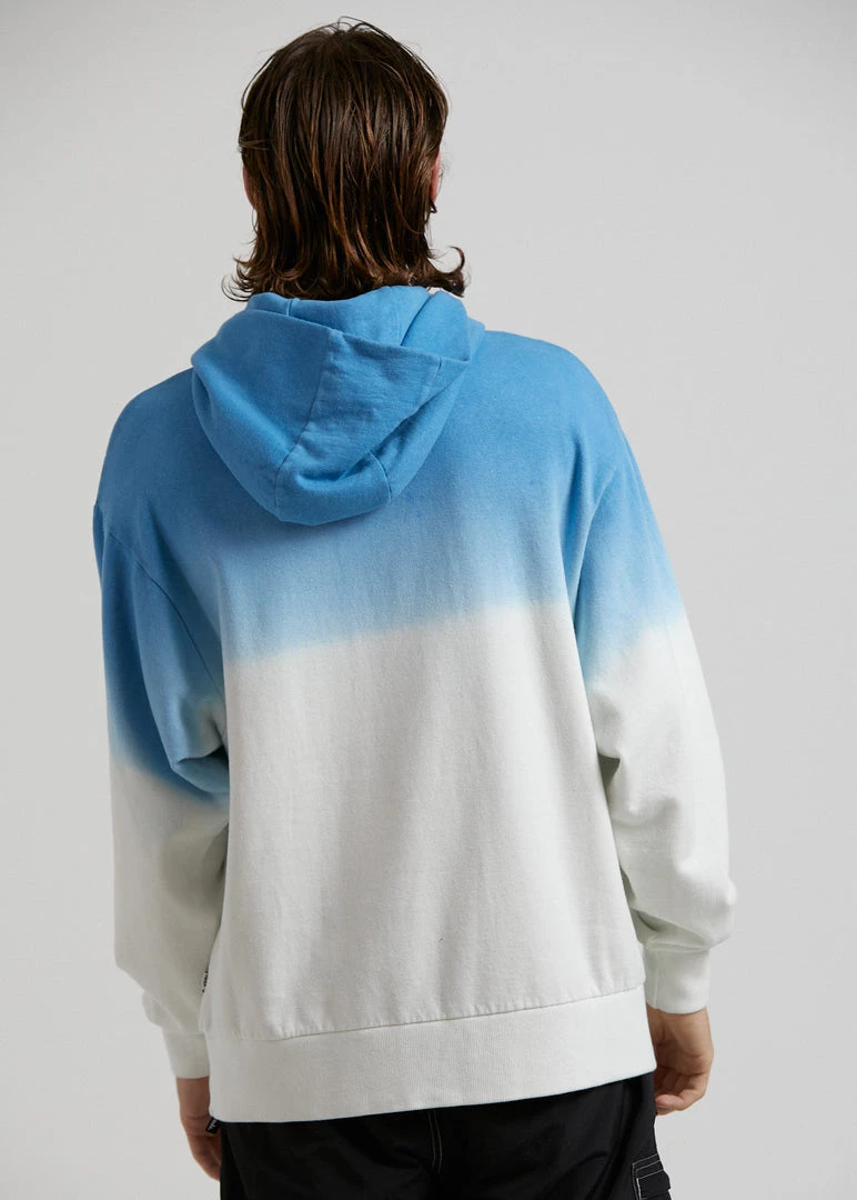 Afends Unisex High Status - Unisex Hemp Pull On Hood - Blue Dip Dye SALE 5 Afends Unisex High Status - Unisex Hemp Pull On Hood - Blue Dip Dye SALE