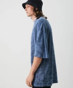 Afends Mens THC - Hemp Oversized Tee - Storm