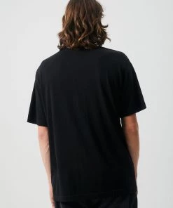 SALE Afends Unisex Sidewalk - Unisex Retro Fit Tee - Black