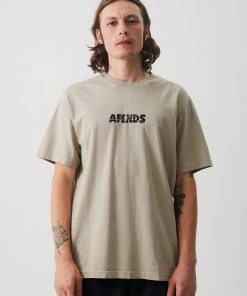 SALE Afends Mens Noise - Retro Fit Tee - Desert