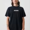 Afends Mens Noise - Retro Fit Tee - Faded Black