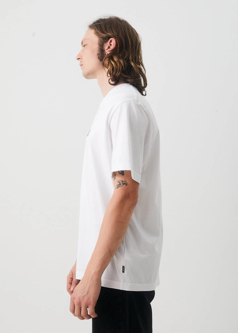Afends Mens Noise - Retro Fit Tee - White 4 Afends Mens Noise - Retro Fit Tee - White