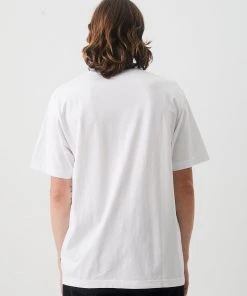Afends Mens Noise - Retro Fit Tee - White 9 Afends Mens Noise - Retro Fit Tee - White
