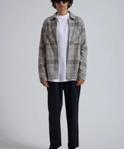 Afends Mens Mackey - Hemp Check Flannel Long Sleeve Shirt - Desert SALE 7 Afends Mens Mackey - Hemp Check Flannel Long Sleeve Shirt - Desert SALE