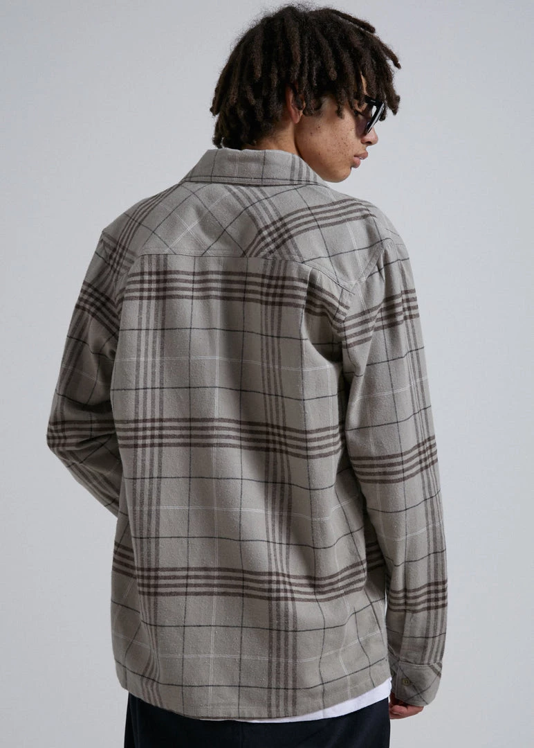 Afends Mens Mackey - Hemp Check Flannel Long Sleeve Shirt - Desert SALE 5 Afends Mens Mackey - Hemp Check Flannel Long Sleeve Shirt - Desert SALE