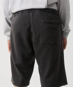 Afends Unisex Industry - Unisex Sweat Short - Stone Black SALE