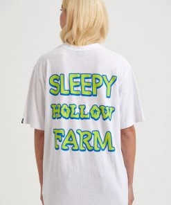 Afends Unisex Sleepy Hollow - Unisex Hemp Graphic T-Shirt - White 23 Afends Unisex Sleepy Hollow - Unisex Hemp Graphic T-Shirt - White