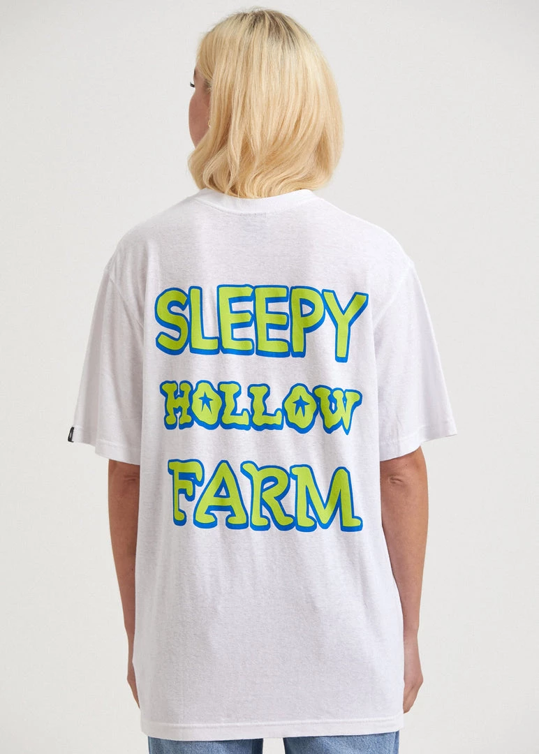 Afends Unisex Sleepy Hollow - Unisex Hemp Graphic T-Shirt - White 12 Afends Unisex Sleepy Hollow - Unisex Hemp Graphic T-Shirt - White
