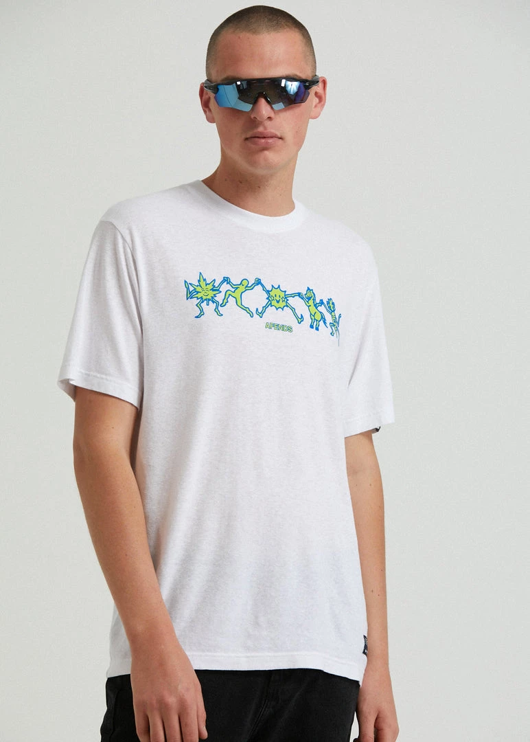 Afends Unisex Sleepy Hollow - Unisex Hemp Graphic T-Shirt - White 5 Afends Unisex Sleepy Hollow - Unisex Hemp Graphic T-Shirt - White