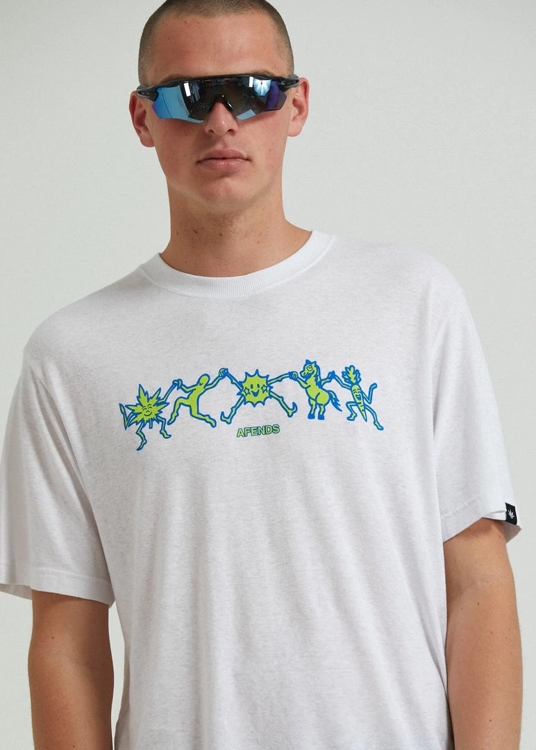 Afends Unisex Sleepy Hollow - Unisex Hemp Graphic T-Shirt - White 9 Afends Unisex Sleepy Hollow - Unisex Hemp Graphic T-Shirt - White