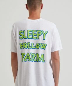 Afends Unisex Sleepy Hollow - Unisex Hemp Graphic T-Shirt - White 22 Afends Unisex Sleepy Hollow - Unisex Hemp Graphic T-Shirt - White