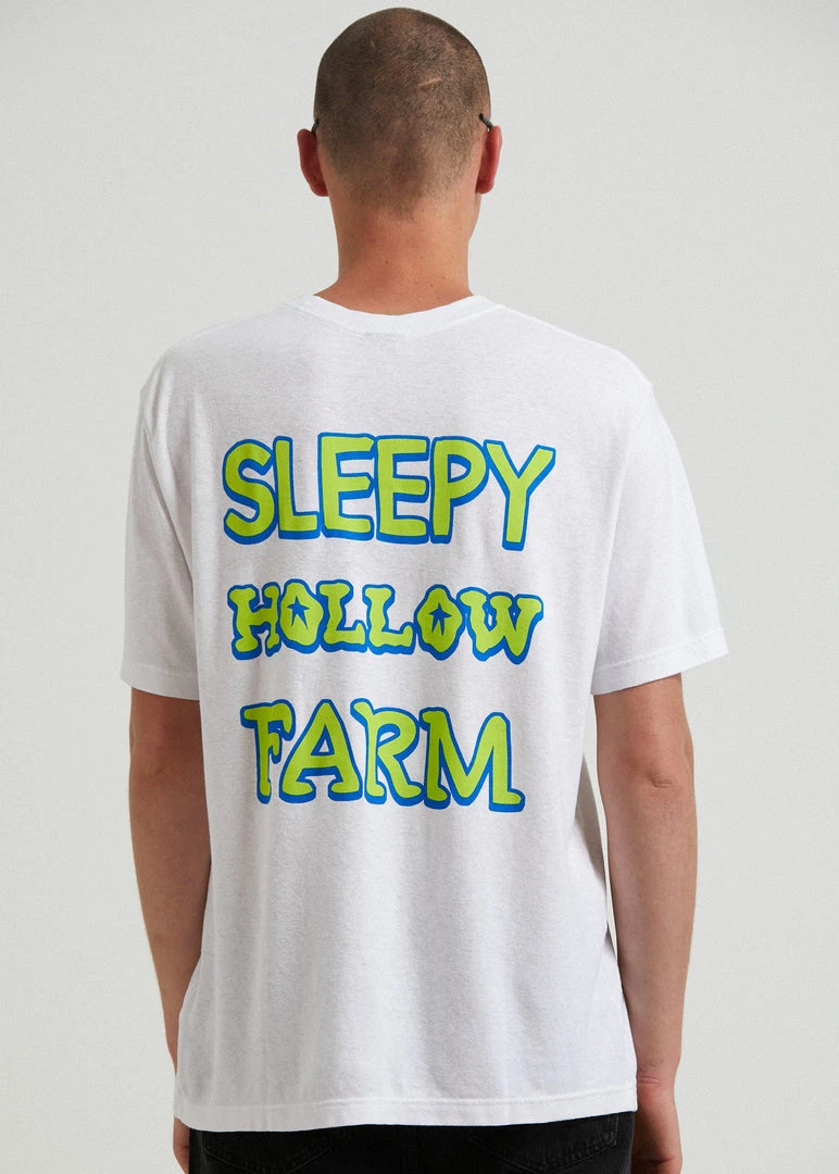 Afends Unisex Sleepy Hollow - Unisex Hemp Graphic T-Shirt - White 11 Afends Unisex Sleepy Hollow - Unisex Hemp Graphic T-Shirt - White
