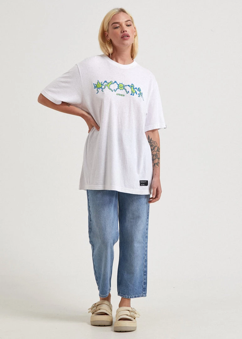 Afends Unisex Sleepy Hollow - Unisex Hemp Graphic T-Shirt - White 8 Afends Unisex Sleepy Hollow - Unisex Hemp Graphic T-Shirt - White